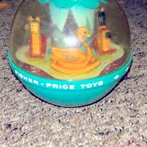 •5 FOR $10 KIDS TOYS Fisher Price Roly Poly Chime Ball #165 Horse Carousel Swan